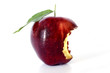 Bite out of Red deliciouus apple 