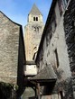 Conques - clocher de l'abbatiale Conques - clocher de l'abbatiale