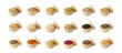 Various spices, grains, beans and herbs