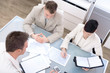 Businesspeople talking Businesspeople talking