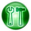 Tools icon, isolated on white background.