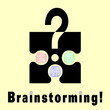 Conceptual brainstorming symbol