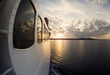 industry and commerce: ferryboat docking at the harbour