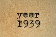 Year 1939 