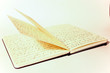 Libreta abierta