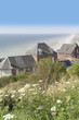 The seaside holiday resort town of ault somme picardy france.