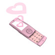 telephone love coeur transparent