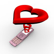 telephone love coté gros coeur