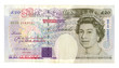20 pound bill of Britain, grey portrait of queen 20 pound bill of Britain, grey portrait of queen