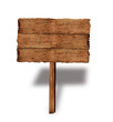 Illustration: Holz Schild Holz Schild
