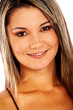 fashion or casual woman portrait giving a big smile fashion or casual woman portrait giving a big smile