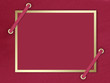 Postcard-invitation to the claret background