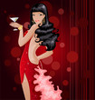 Lady in red Lady in red