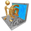 Sending Receiving E-Mail Concept