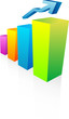 Vector illustration of graph