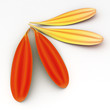 Corner of Red Gerbera Petals. 3D render. Corner of Red Gerbera Petals. 3D render.