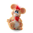 colourful mouse or rat toys isolated