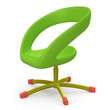 Lite Green Seat Nut. Left-side View. 3D render. Lite Green Seat Nut. Left-side View. 3D render.