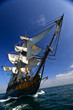 Photo: Vintage Sailing Ship at Sea under full sail Vintage Sailing Ship at Sea under full sail