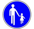 Panneau de Signalisation (Chemin pour pietons - B22b)