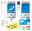 téléphone portable et kit d'accessoires téléphone portable et kit d'accessoires