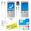 téléphone portable et kit d'accessoires