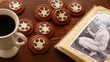 coffee, cookies and old photo