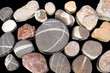 Group of stones on a mirror