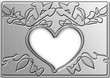 cuore decorato rilievo
