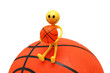����: Smilie with basketball isolated on the white � Elnur #6073070