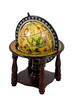 an old globe isolated on the white background an old globe isolated on the white background
