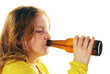 girl is drinking beer girl is drinking beer