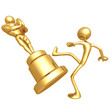 Film Award Loser Kicking Trophy