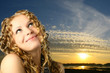 look up