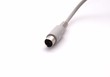 Photo: Socket PS/2 on a white background Socket PS/2 on a white background