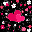Hearts and flowers