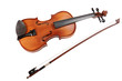 Violin on white background.
