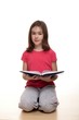 Girl reading a book 