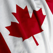 Close up of the Canadian flag, square image