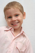 The happy boy on a white background The happy boy on a white background