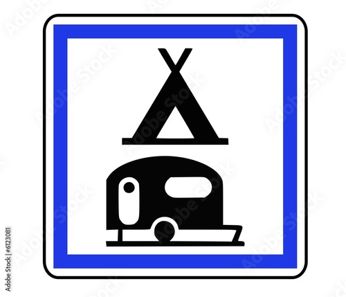 Illustration: Panneau de Signalisation (Terrain de camping - CE4c) Panneau de Signalisation (Terrain de camping - CE4c)