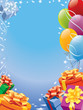 Balloons decoration ready for birthday and party Balloons decoration ready for birthday and party