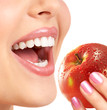 Beautiful Young Woman Eating A...