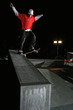 Skateboarder At Night