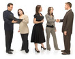 Corporate business people networking