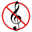 Illustration: Musik Verbot Musik Verbot