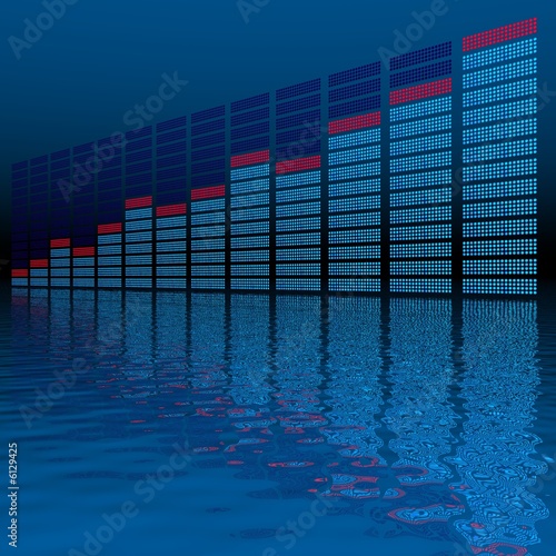 Illustration: graphics equalizer (high resolution 3D image) graphics equalizer (high resolution 3D image)