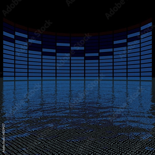 Illustration: graphics equalizer (high resolution 3D image) graphics equalizer (high resolution 3D image)