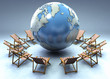 Beach chairs around the globe