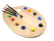 paintbrushes and palette